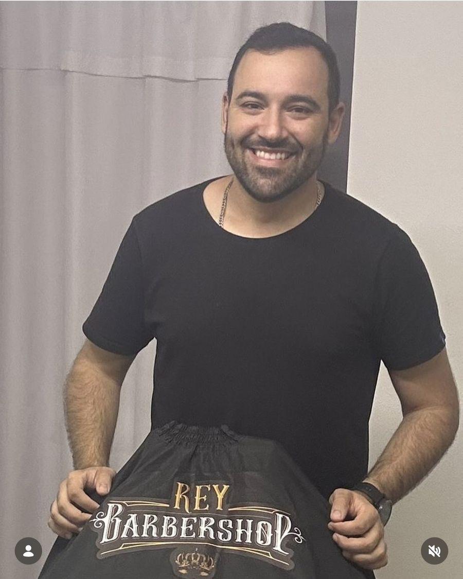 Cliente com a marca Rey Barbershop